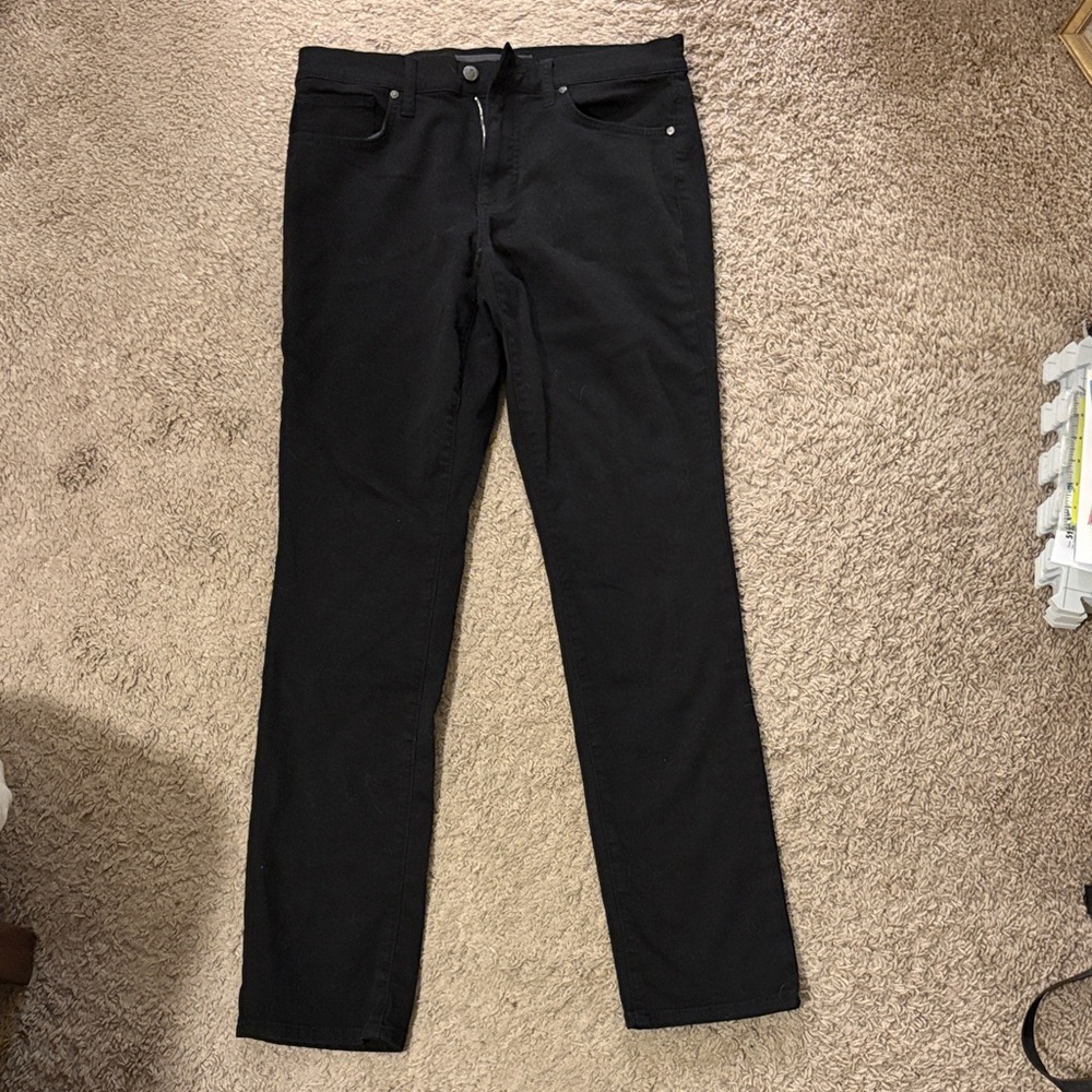 Joe’s Jeans Black Straight-Leg Jeans